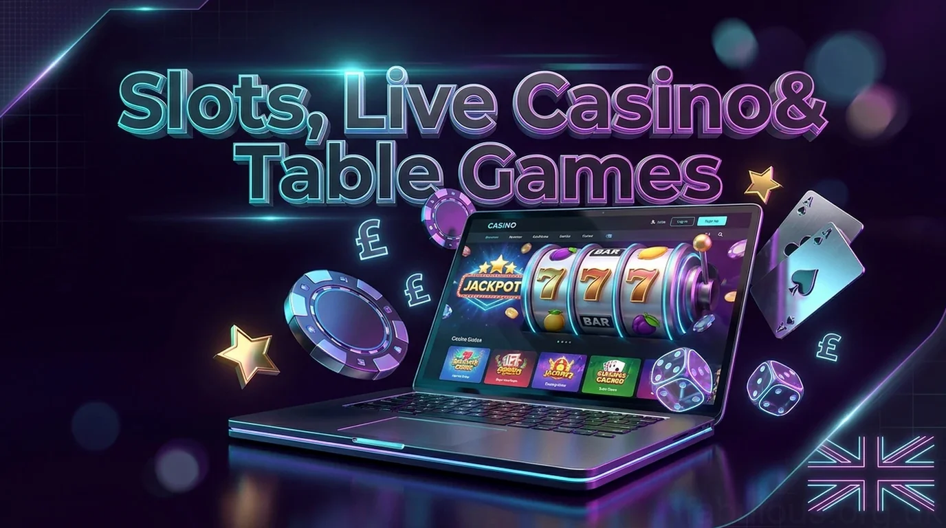 Slots, Live Casino& Table Games